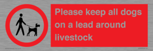 IV7277: Please keep all dogs on a lead around livestock