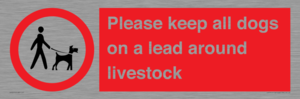 IV7277: Please keep all dogs on a lead around livestock