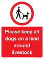 IV7277: Please keep all dogs on a lead around livestock