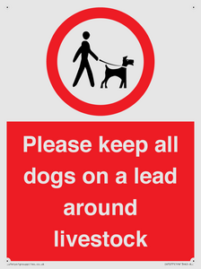 IV7277: Please keep all dogs on a lead around livestock