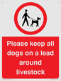 IV7277: Please keep all dogs on a lead around livestock