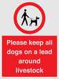 IV7277: Please keep all dogs on a lead around livestock