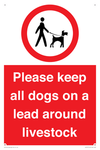 IV7277: Please keep all dogs on a lead around livestock