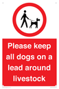 IV7277: Please keep all dogs on a lead around livestock