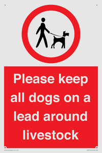 IV7277: Please keep all dogs on a lead around livestock