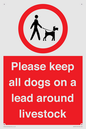 IV7277: Please keep all dogs on a lead around livestock