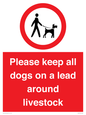 IV7277: Please keep all dogs on a lead around livestock