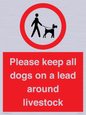 IV7277: Please keep all dogs on a lead around livestock