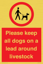 IV7277: Please keep all dogs on a lead around livestock