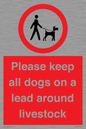 IV7277: Please keep all dogs on a lead around livestock