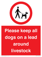 IV7277: Please keep all dogs on a lead around livestock