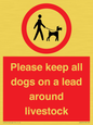 IV7277: Please keep all dogs on a lead around livestock