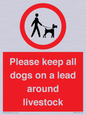 IV7277: Please keep all dogs on a lead around livestock