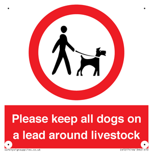 IV7277: Please keep all dogs on a lead around livestock