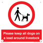IV7277: Please keep all dogs on a lead around livestock