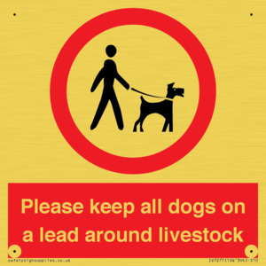 IV7277: Please keep all dogs on a lead around livestock