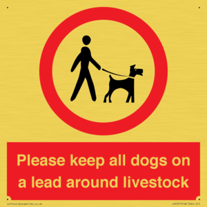 IV7277: Please keep all dogs on a lead around livestock