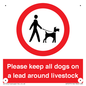 IV7277: Please keep all dogs on a lead around livestock