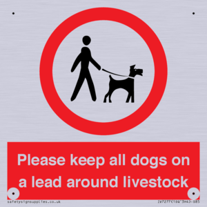 IV7277: Please keep all dogs on a lead around livestock