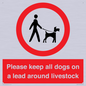 IV7277: Please keep all dogs on a lead around livestock