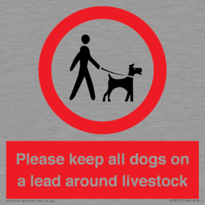 IV7277: Please keep all dogs on a lead around livestock