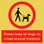 IV7277: Please keep all dogs on a lead around livestock