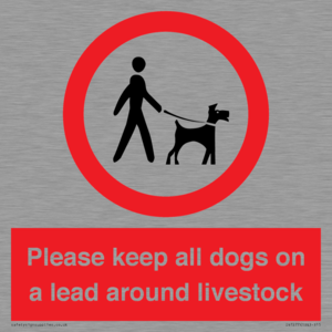 IV7277: Please keep all dogs on a lead around livestock