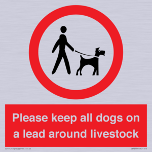 IV7277: Please keep all dogs on a lead around livestock