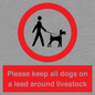 IV7277: Please keep all dogs on a lead around livestock