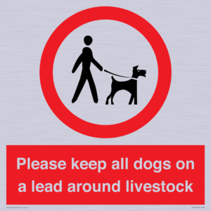 IV7277: Please keep all dogs on a lead around livestock