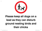 IV7279: Please keep all dogs on a lead as they can disturb ground nesting birds and their chicks