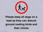 IV7279: Please keep all dogs on a lead as they can disturb ground nesting birds and their chicks