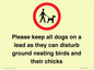 IV7279: Please keep all dogs on a lead as they can disturb ground nesting birds and their chicks