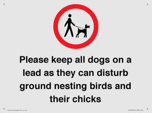 IV7279: Please keep all dogs on a lead as they can disturb ground nesting birds and their chicks
