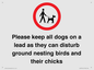 IV7279: Please keep all dogs on a lead as they can disturb ground nesting birds and their chicks