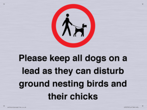 IV7279: Please keep all dogs on a lead as they can disturb ground nesting birds and their chicks