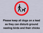 IV7279: Please keep all dogs on a lead as they can disturb ground nesting birds and their chicks
