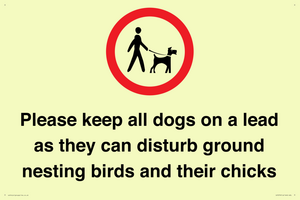 IV7279: Please keep all dogs on a lead as they can disturb ground nesting birds and their chicks