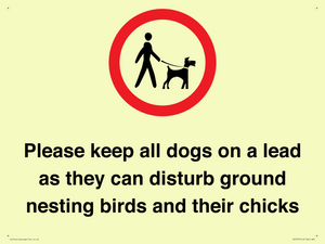 IV7279: Please keep all dogs on a lead as they can disturb ground nesting birds and their chicks
