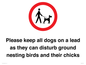 IV7279: Please keep all dogs on a lead as they can disturb ground nesting birds and their chicks