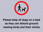 IV7279: Please keep all dogs on a lead as they can disturb ground nesting birds and their chicks