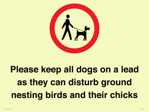 IV7279: Please keep all dogs on a lead as they can disturb ground nesting birds and their chicks