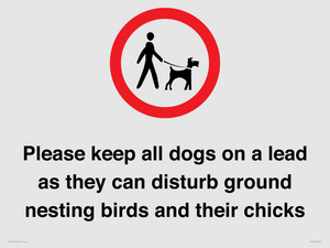 IV7279: Please keep all dogs on a lead as they can disturb ground nesting birds and their chicks