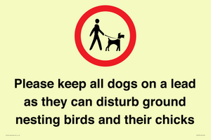 IV7279: Please keep all dogs on a lead as they can disturb ground nesting birds and their chicks