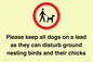 IV7279: Please keep all dogs on a lead as they can disturb ground nesting birds and their chicks