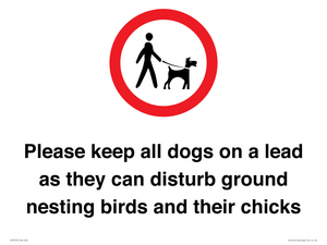 IV7279: Please keep all dogs on a lead as they can disturb ground nesting birds and their chicks