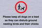 IV7279: Please keep all dogs on a lead as they can disturb ground nesting birds and their chicks