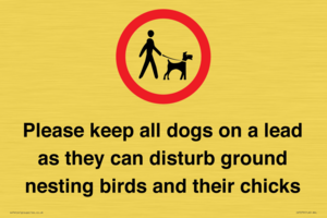 IV7279: Please keep all dogs on a lead as they can disturb ground nesting birds and their chicks