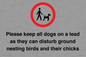 IV7279: Please keep all dogs on a lead as they can disturb ground nesting birds and their chicks