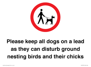 IV7279: Please keep all dogs on a lead as they can disturb ground nesting birds and their chicks
